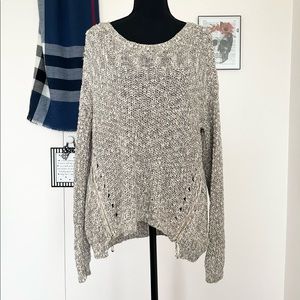 Oversized Silver Jeans Crewneck